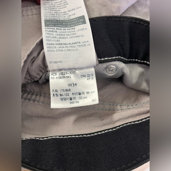 Levi's Denizen Mens Joggers Gray Elastic Waist Zipper Pockets Cotton 34x28 - Picture 6 of 9